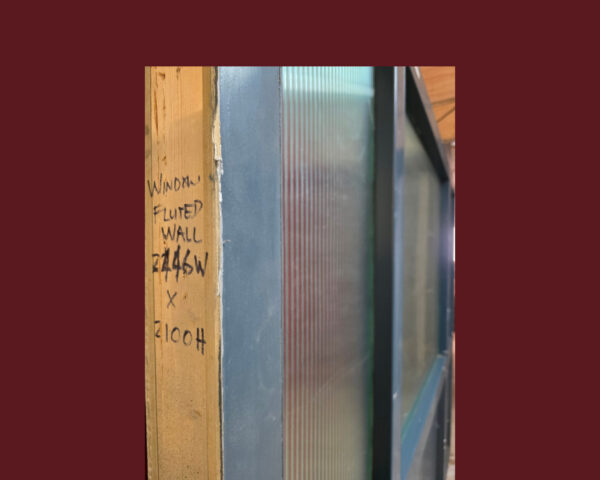 10 Fluted Window Panel 2446 x 2100mm side